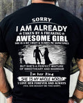 Awesome Girlfriend T-Shirt – Funny Gift for Girlfriend, Wife from Boyfriend or Husband