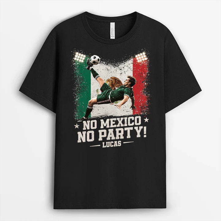 No USA No Party Personalized Soccer T-Shirt | USA Football Fan Gift for Men & Women
